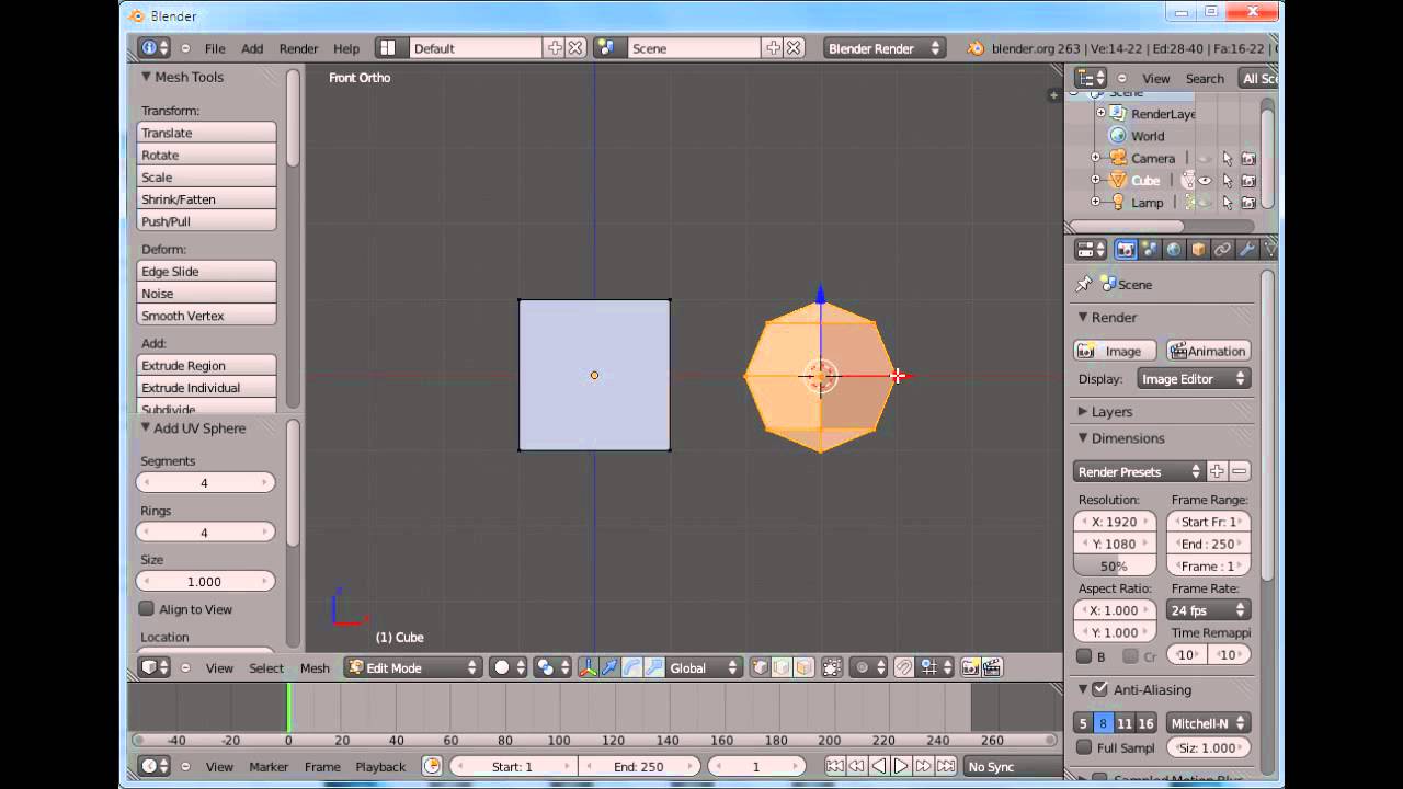 16 - Blender - Adicionar Objetos No Modo Edi&ccedil;&atilde;o
