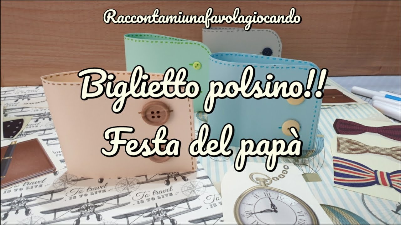 BIGLIETTO FESTA DEL PAPA' #tutorial #festadelpapà 