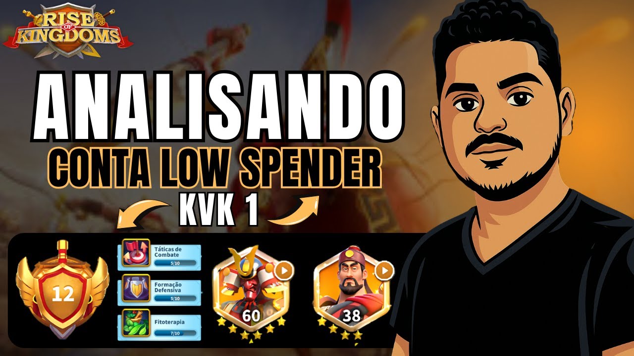ANALISANDO CONTA (LOW SPENDER KVK1)  MINHA VISÃO - RISE OF KINGDOMS | MarquesRok