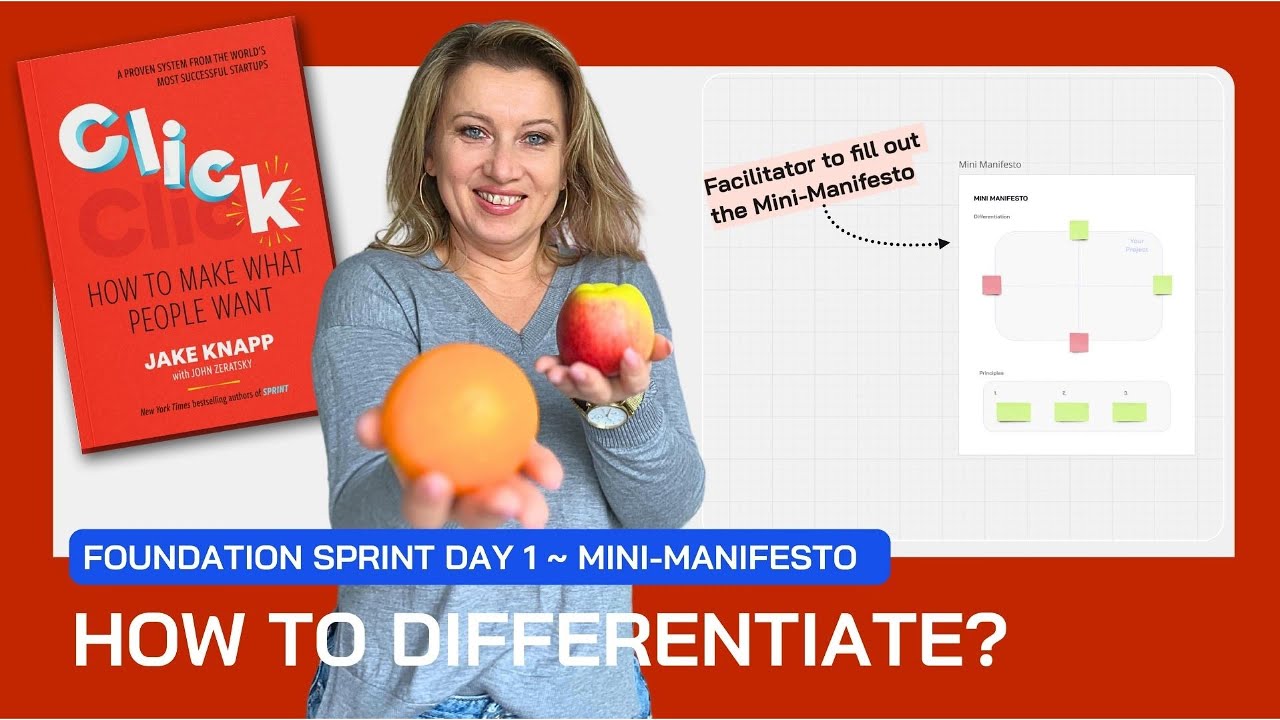 Foundation Sprint Day 1 -- How to differentiate from the competition?  Crafting your Mini-Manifesto