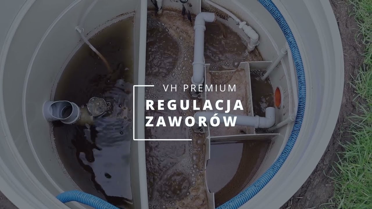 Prawidłowe ustawienia zaworów w bezzapachowej przydomowej oczyszczalni ścieków VH PREMIUM