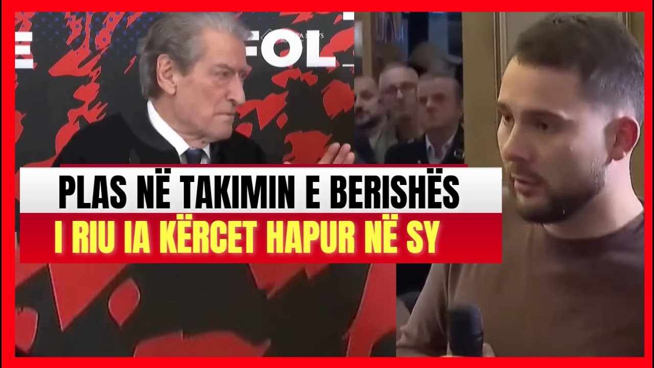 Plas te takimi i Berishës- Djali i ri ua kërcet në sy, Berisha zihet ngushtë