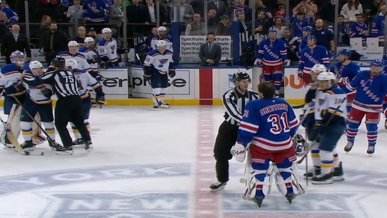 🔥 Feisty 🔥 End to 2nd Period Between Rangers & Blues