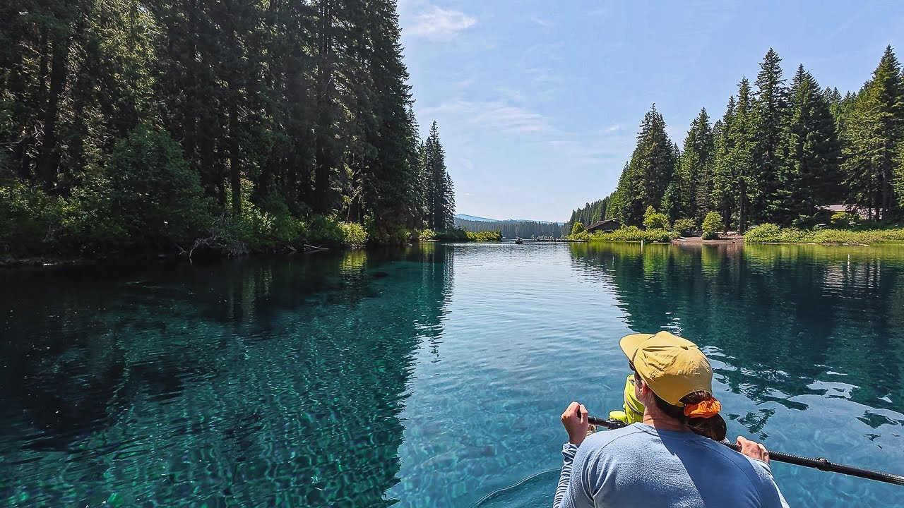 Clear Lake in the Willamette National Forest Paddle Board Day! Sisters, Oregon