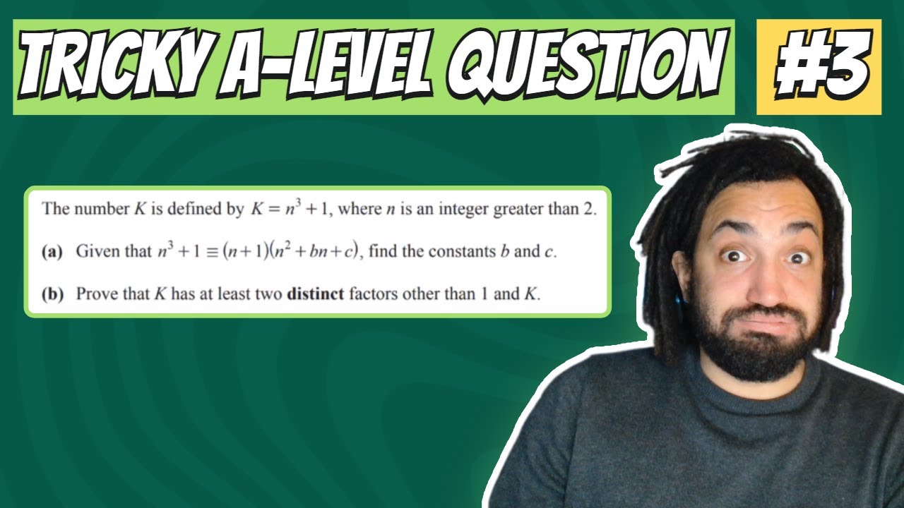 An A-LEVEL PROOF question PROVING very tricky! #3