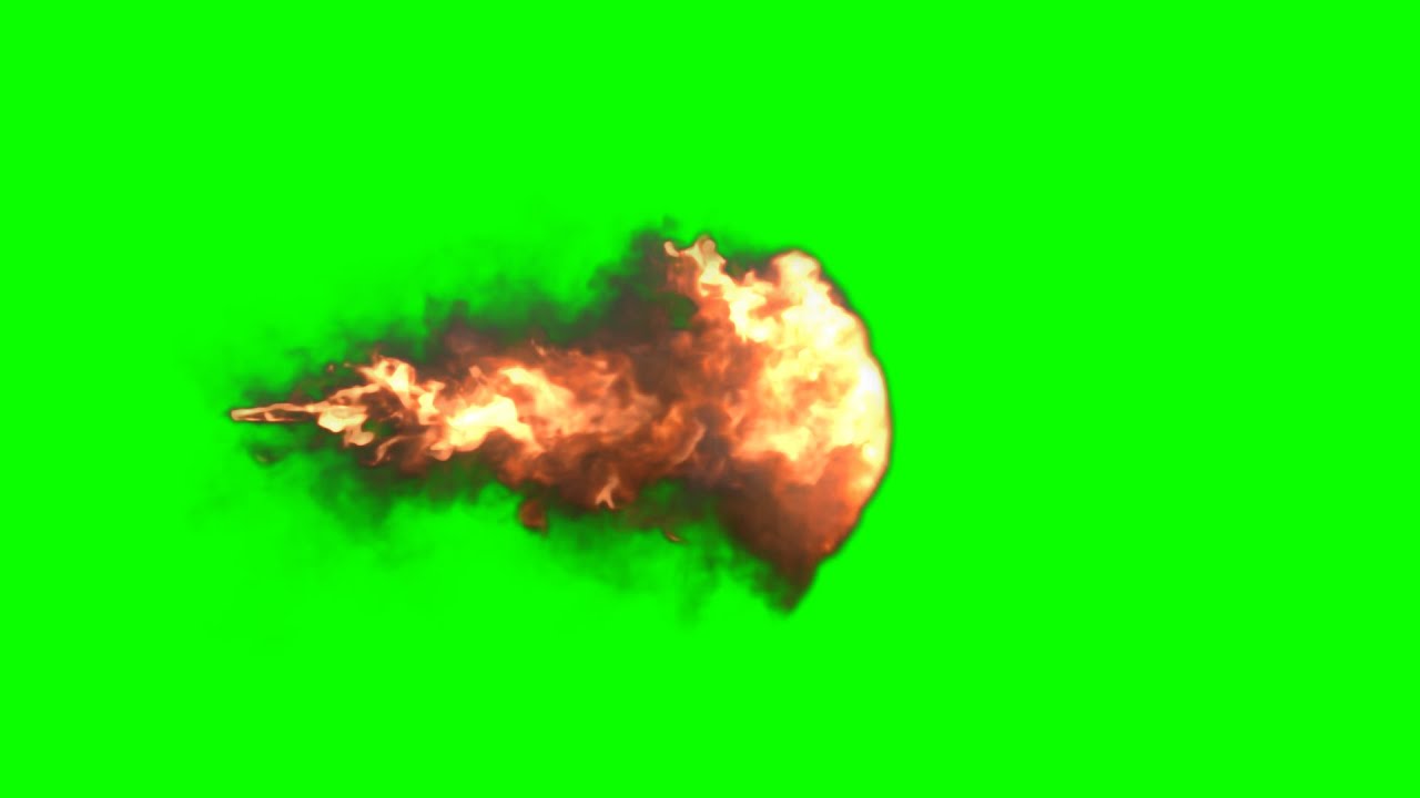 Fire Green Screen Background fullHD 1080p Shotgun