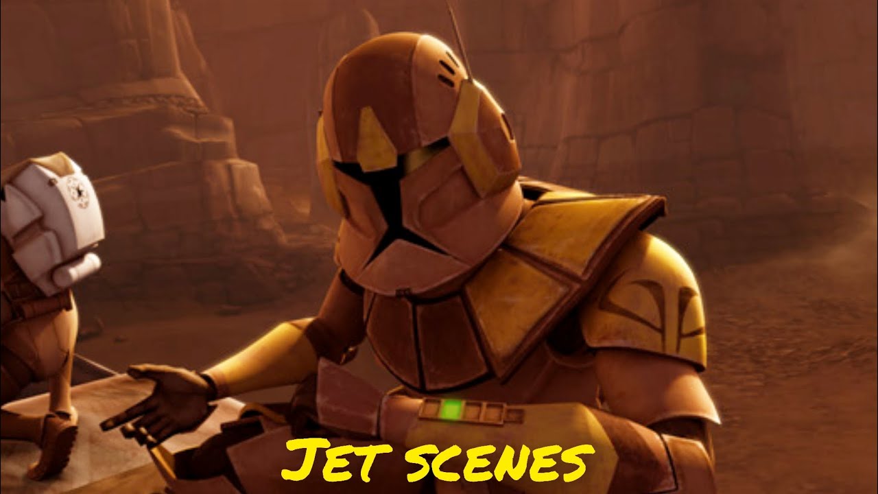 All Commander Jet scenes - The Clone Wars