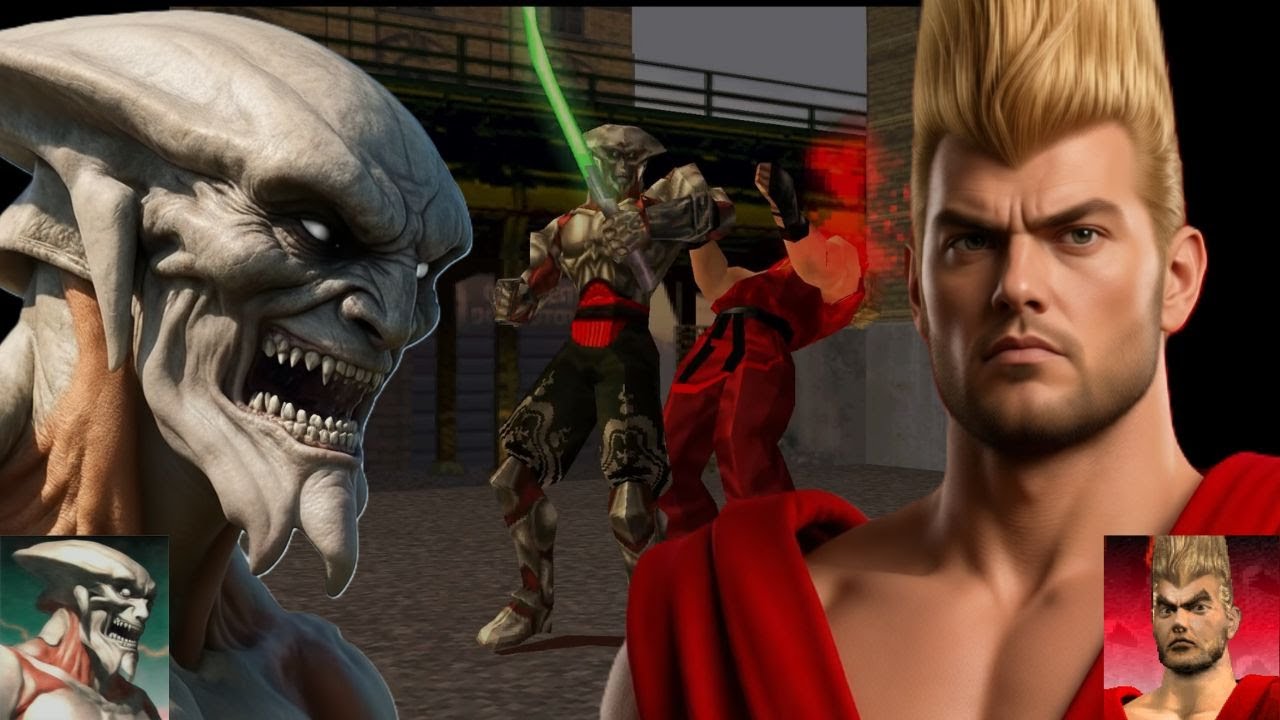 Tekken 3 - DIFFICULTY LEVEL HARD - YOSHIMITSU vs PAUL - Trickster Ninja vs Fundamentalist Fighter