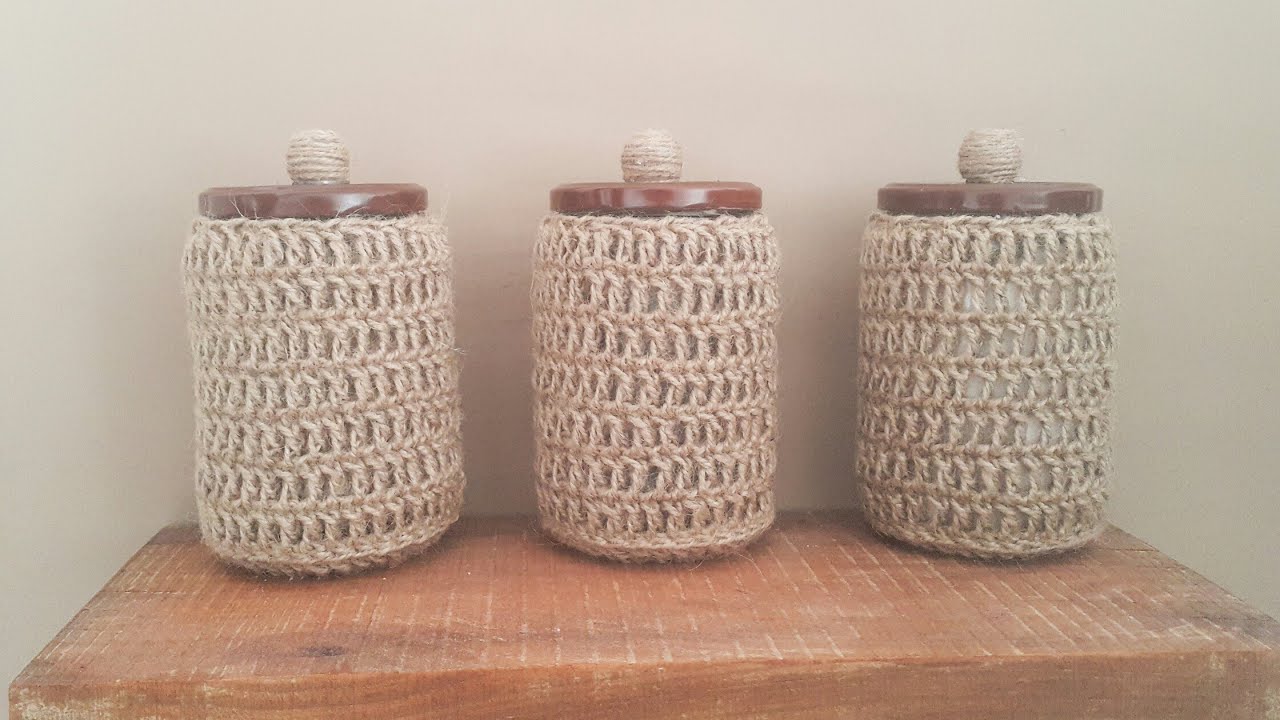 ESKİ KAVANOZLARIN ÇOK ŞIK DÖNÜŞÜMÜ / Örgü Kavanoz Kılıfı Yapımı