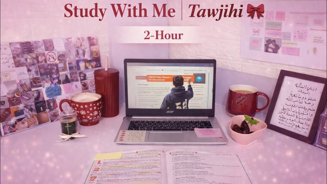 Study with me | 2 hours ❣️