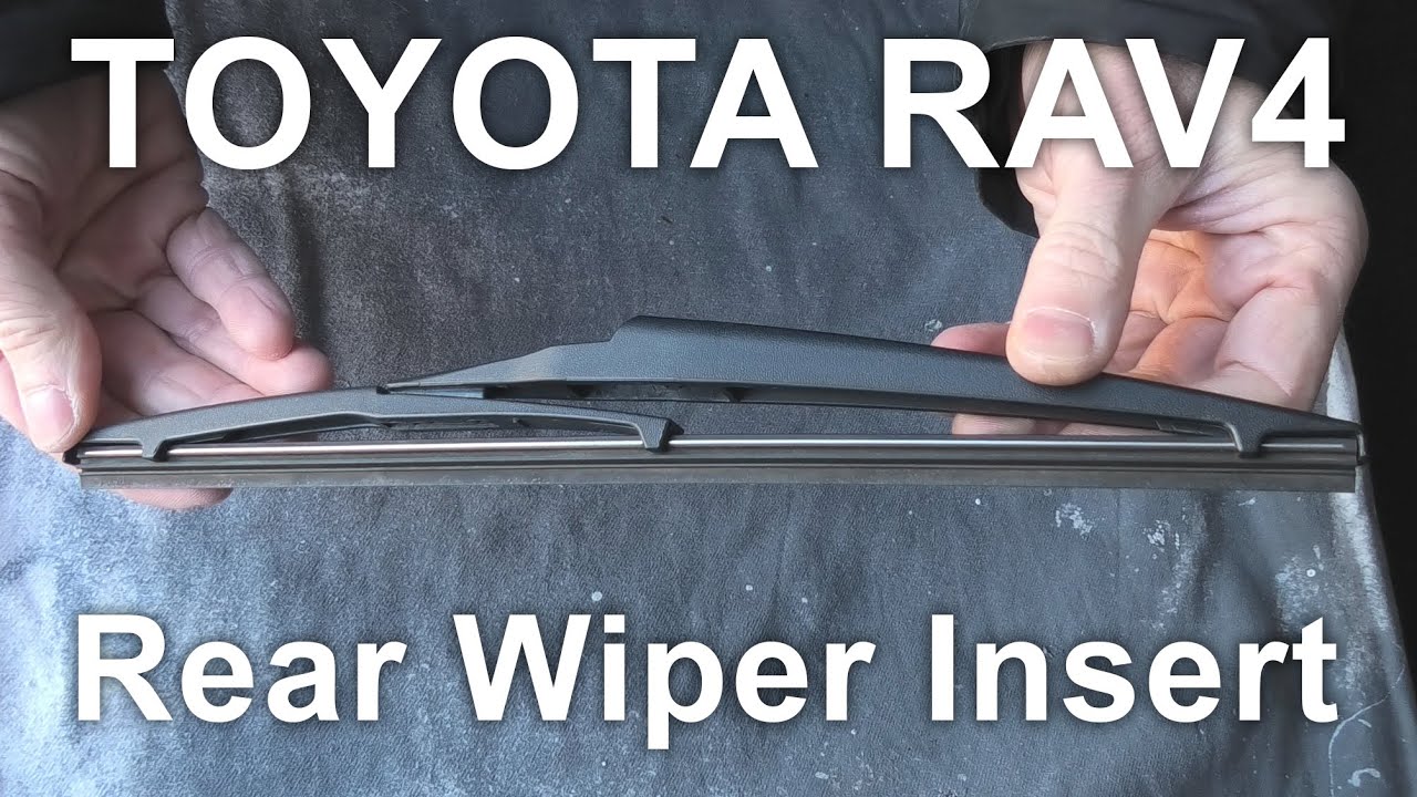 Toyota RAV4 (2019-2025): Rear Wiper Blade Insert / Refill Replacement.