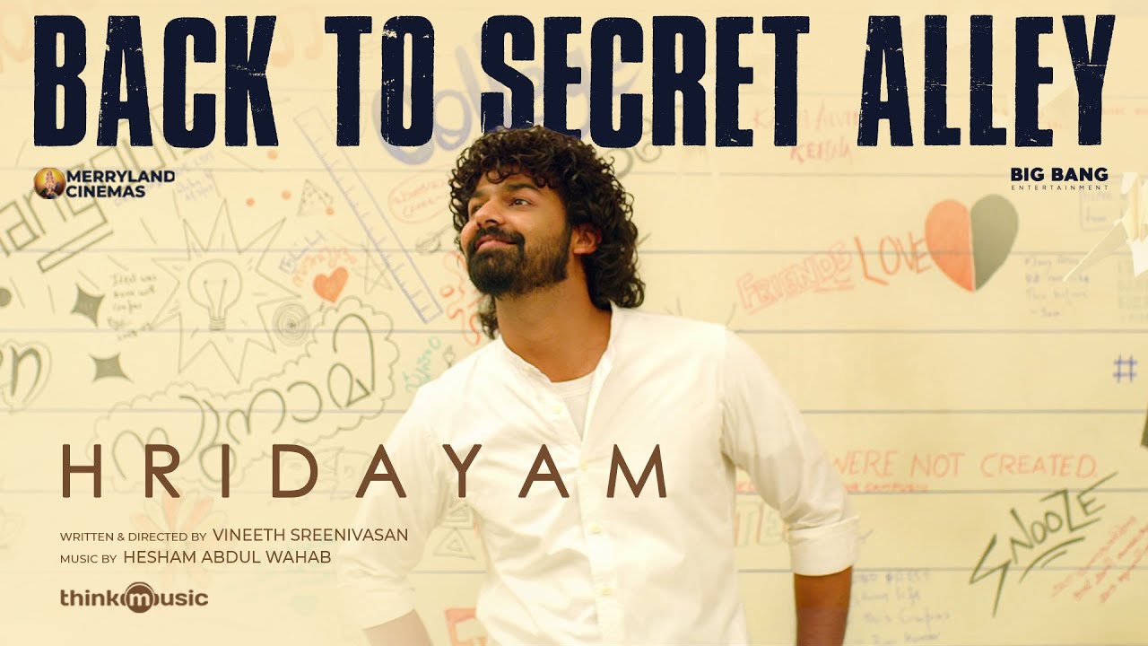 Back To Secret Alley Video Song | Hridayam | Pranav | Darshana| Vineeth |Hesham |Visakh |Merryland
