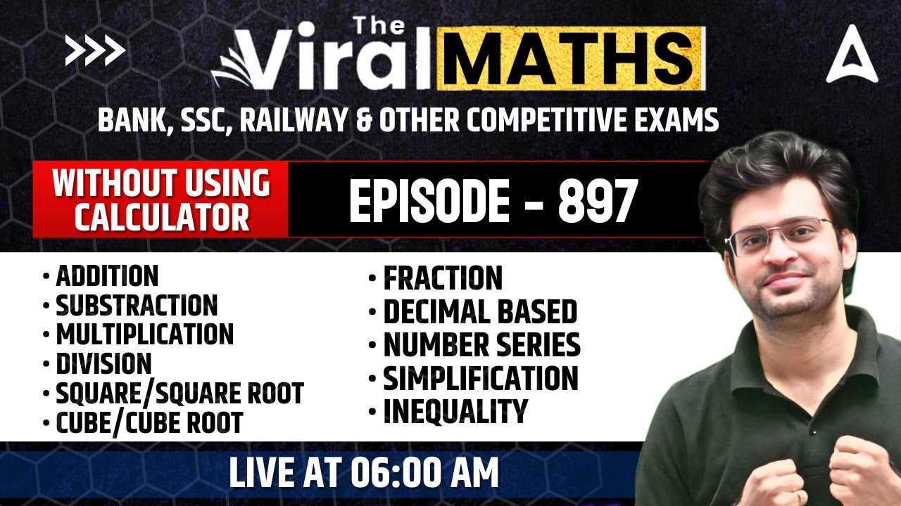 Viral Maths for Bank Exams | Simplification & No. Series Inequality | Arithmetic & DI by Navneet Sir