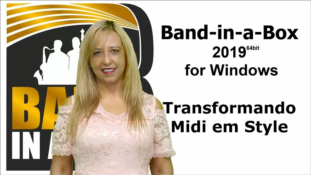 Band in a Box 2019 para Windows - Transformando Midi em Style