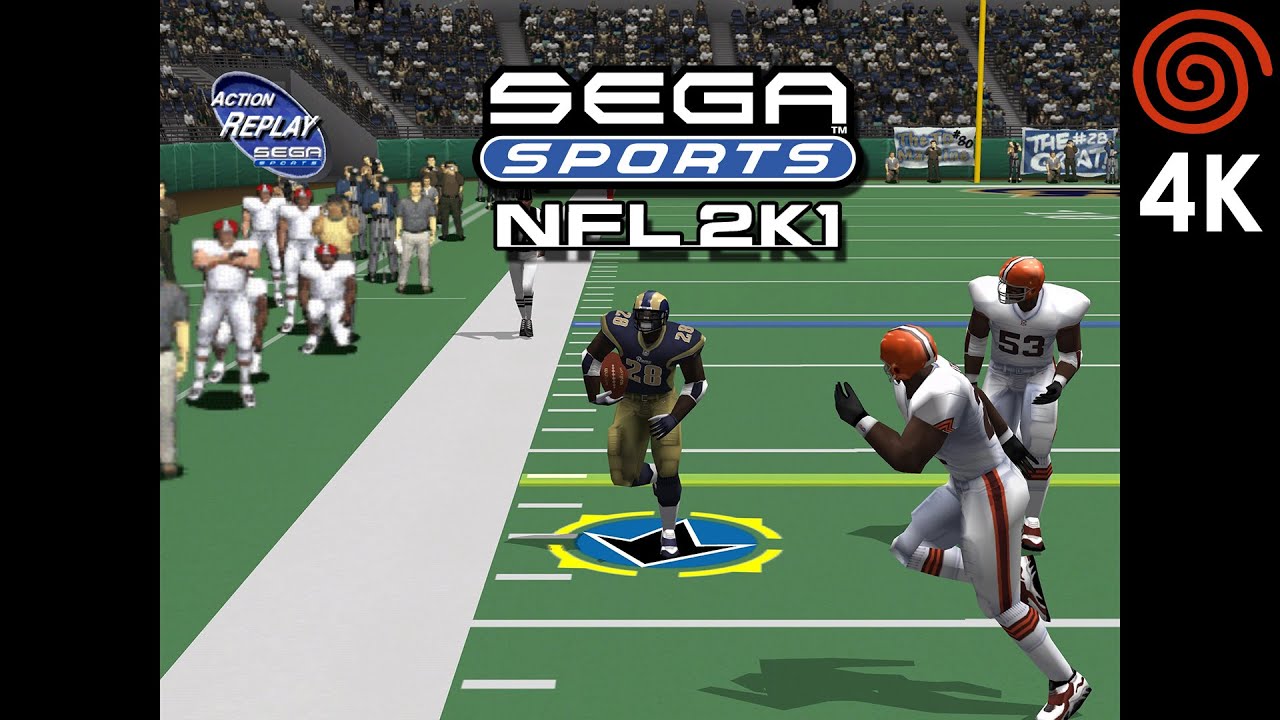 NFL 2K1 (4K / 2160p / 60 кадров в секунду) | Эмулятор Redream (премиум) на ПК | Sega Dreamcast