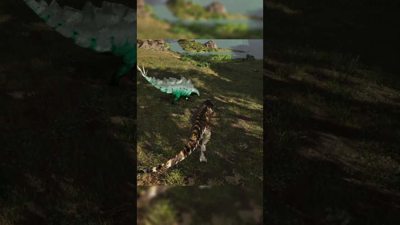Adult rex vs prime stego  -The Isle EVRIMA Tyrannosaurus rex #theisle #rex  #theislegameplay #gaming