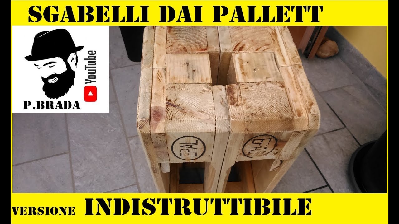 Sgabelli dai pallett  versione indistruttibile by Paolo Brada DIY