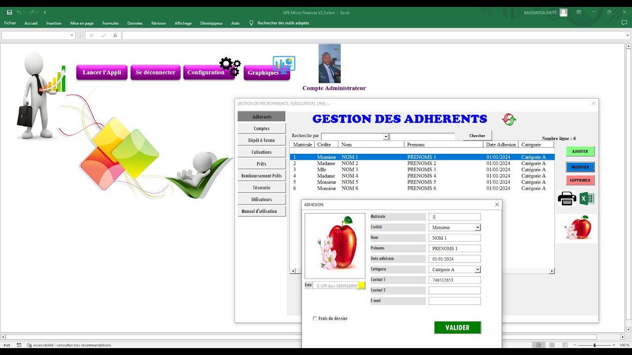 Formation sur le logiciel de gestion de Microfinance, association,...