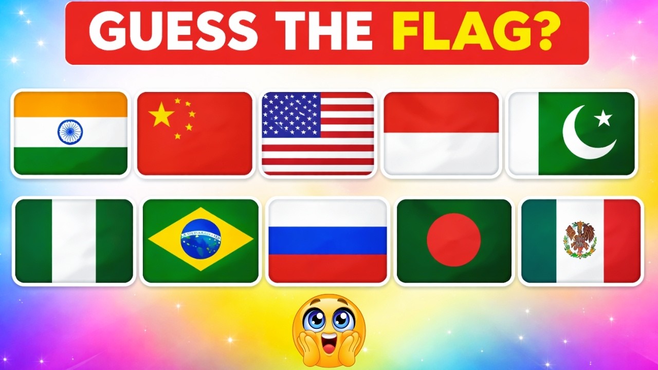 Guess the Flag Before It’s Revealed | World’s Biggest Countries 🚩
