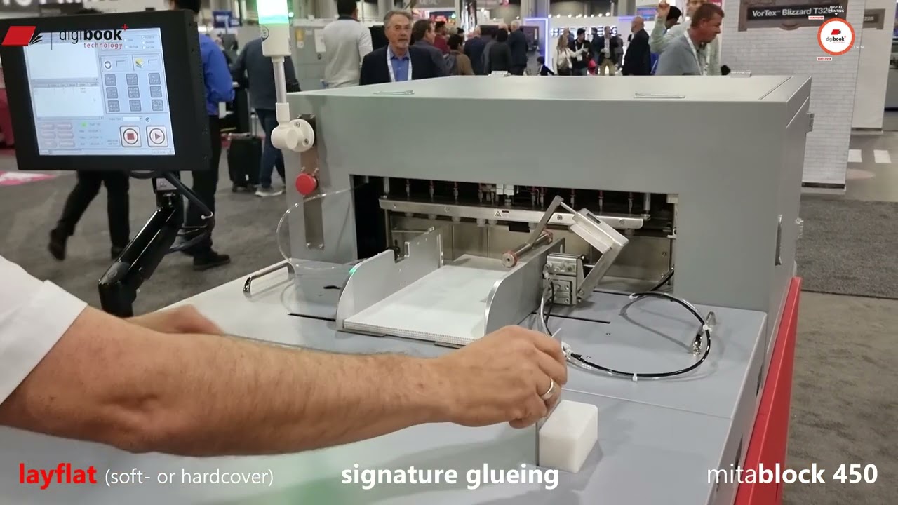 Digibook mitablock 450 - Automatic hotmelt section gluing machine