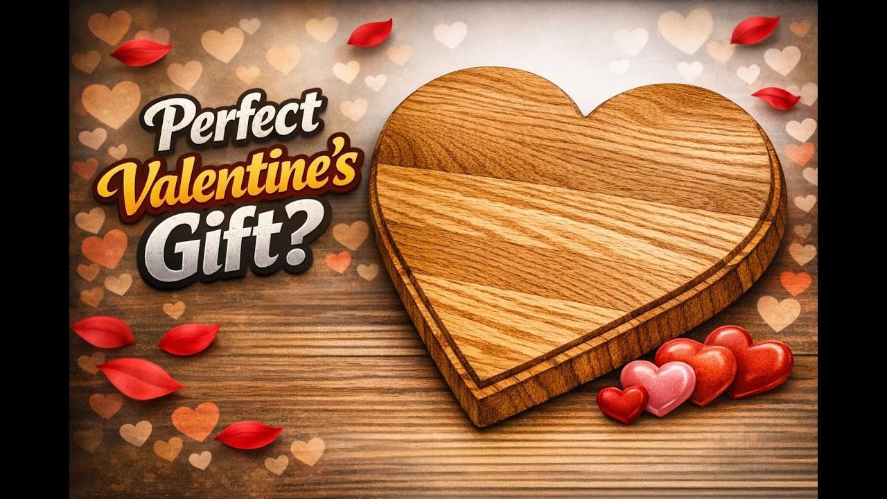 I Made a Valentine’s Gift from Oak Floorboards