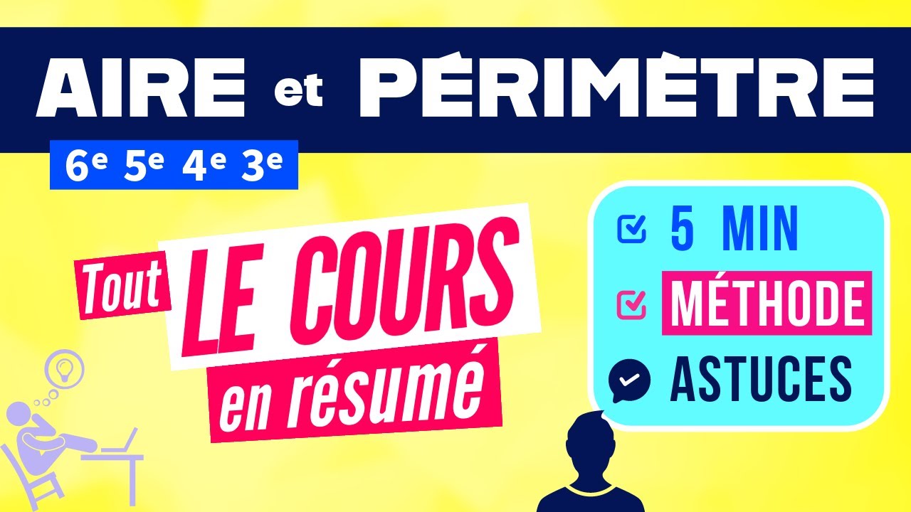 Périmètre et aire 6eme cours et méthode