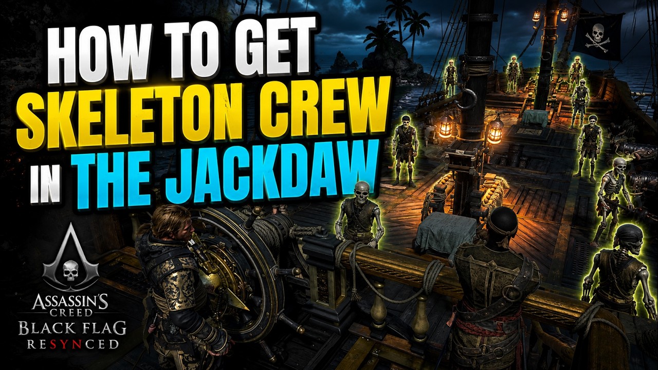 How to Get the SKELETON CREW in Assassin's Creed Black Flag Resynced #gameonixx #blackflagresynced