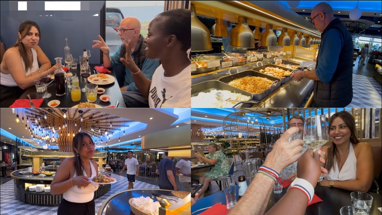 WE TOOK OUR FAMILY FRIENDS FOR DINNER AT ON OF THE BEST RESTAURANT IN THE COUNTRYSIDE *FRANCE*