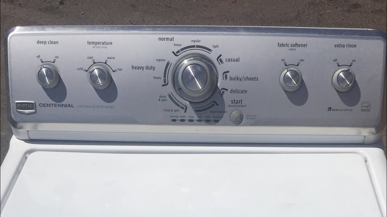Lavadora Maytag lava pero no esprime no spin o no seca