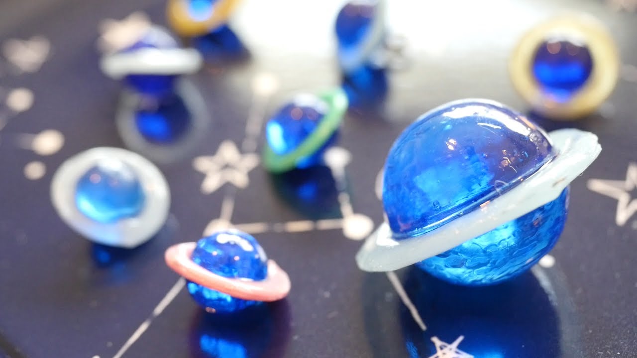 おっと、ころがる！土星を作ってみました。making saturn