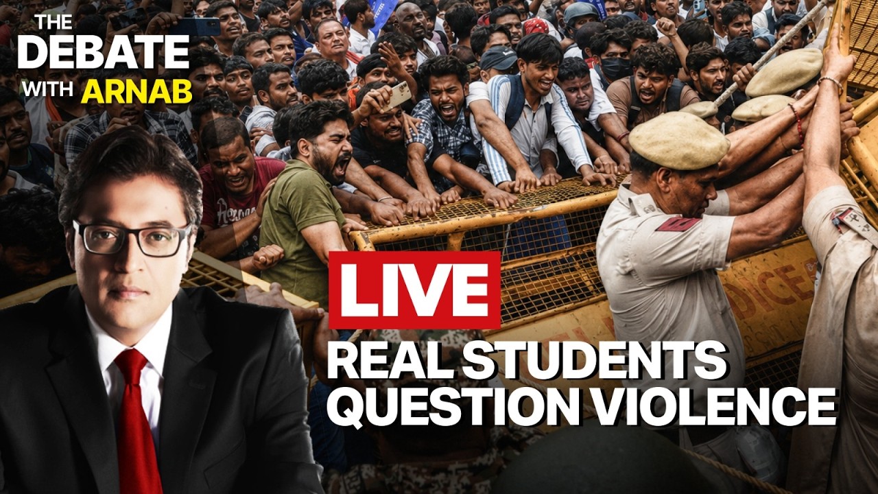 Debate With Arnab LIVE: Mob Takeover Protest, Congress Questions Sonam Wangchuk