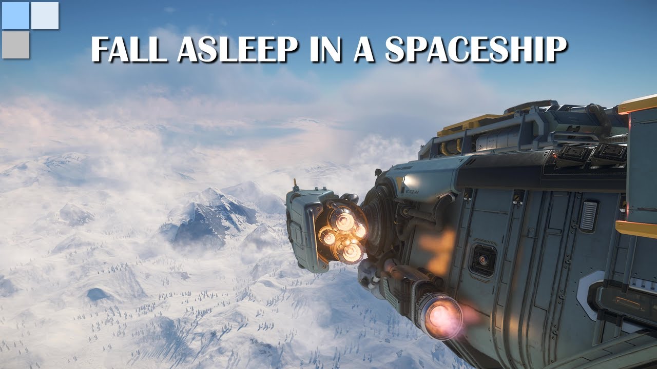 Peaceful Low Flight on Planet Microtech - Relaxing, Sleep - Star Citizen Alpha 3.22 [4K 60fps]
