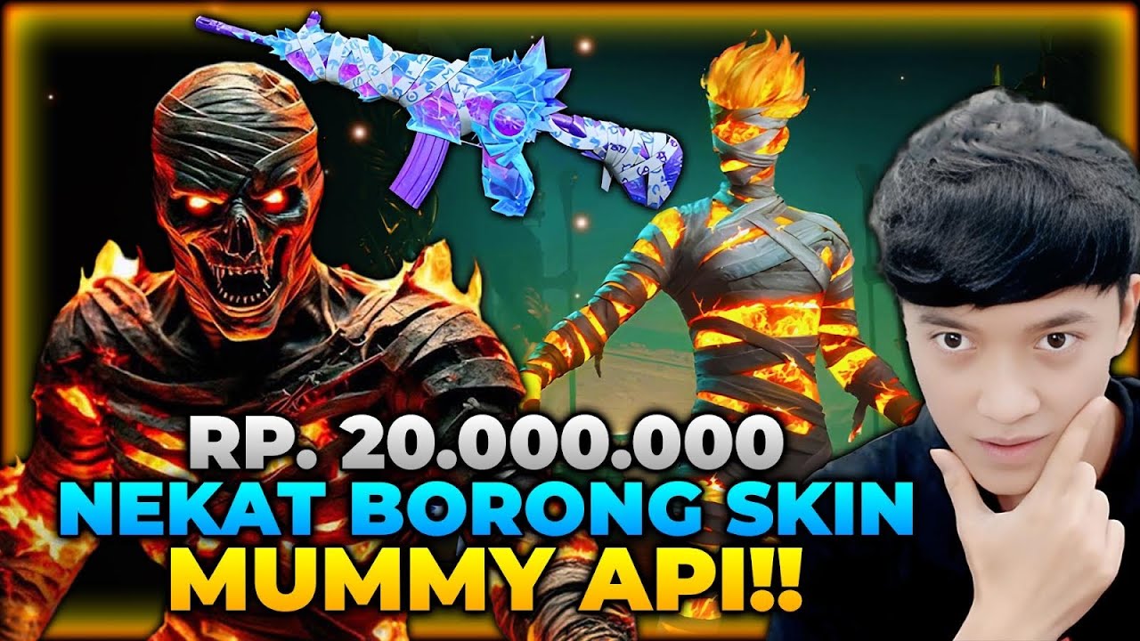NEKAT BORONG SKIN MUMMY API DAN M4 MUMMY BIRU SENILAI RP 20.000.000?! WOW HOKI BANGET - PUBG MOBILE