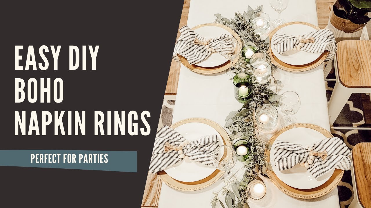DIY Boho Napkin Rings