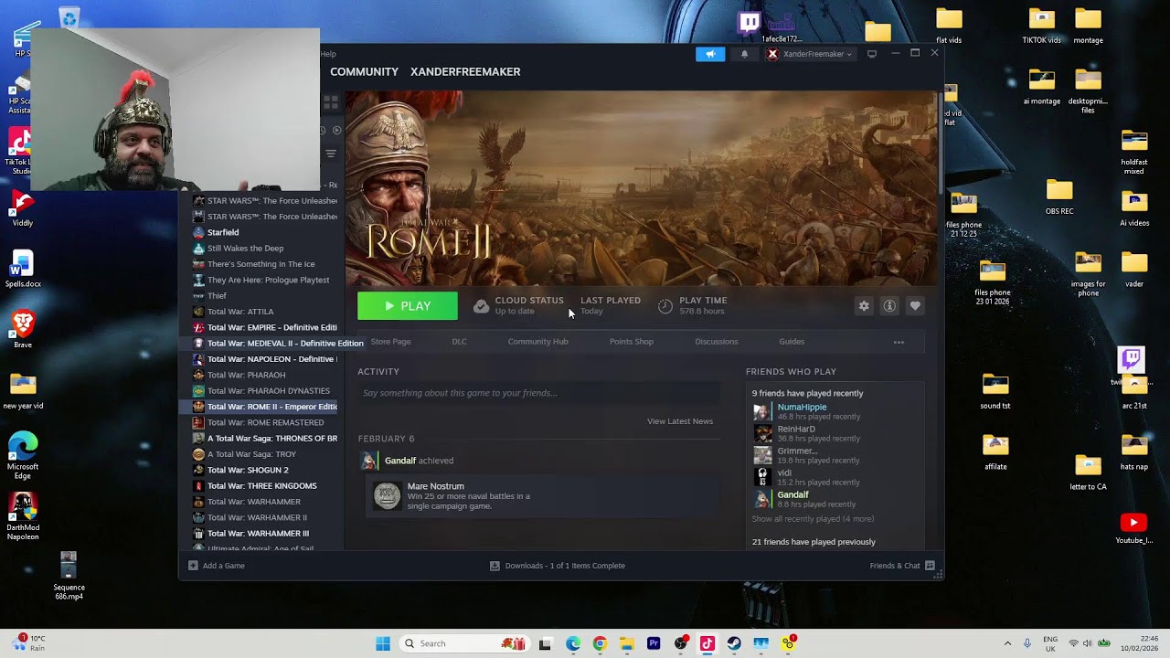 ROME II TOTAL WAR - LIVE STREAM - 10/02/2026