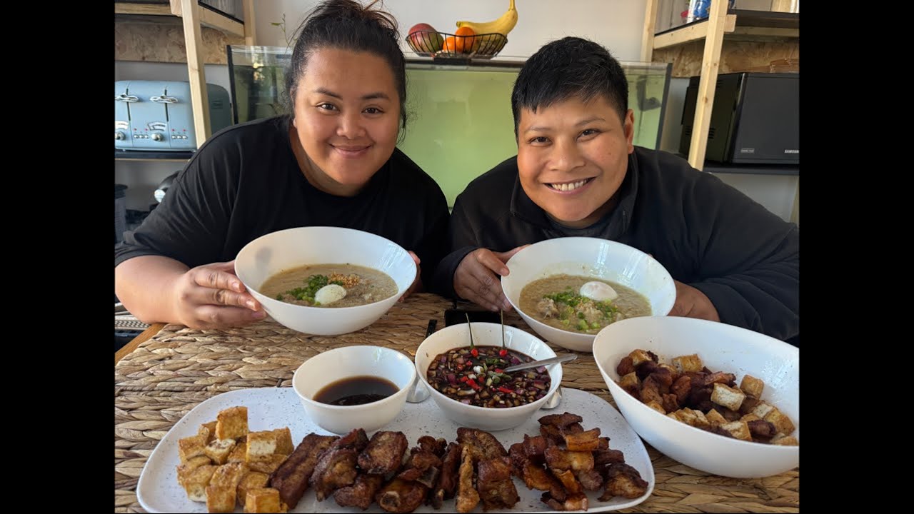 Let’s eat Arroz Caldo and Tokwa’t Baboy