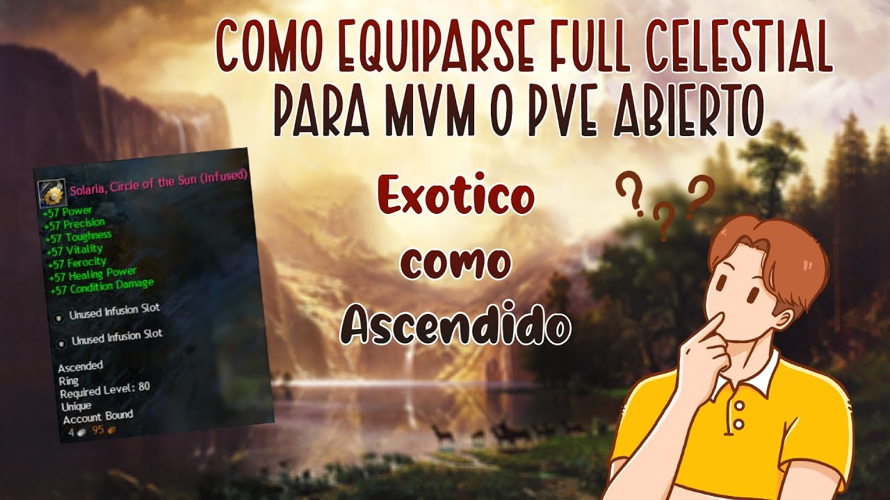 COMO EQUIPARSE FULL CELESTIAL EN GUILD WARS 2