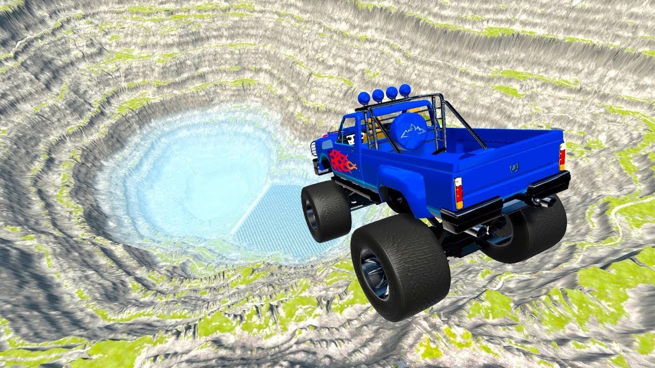 Leap of Death Car Jumps #39 &ndash; BeamNG Drive | BeamBoomPunk