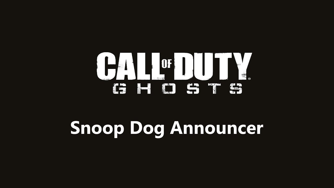 CoD Ghosts: Snoop Dog Announcer