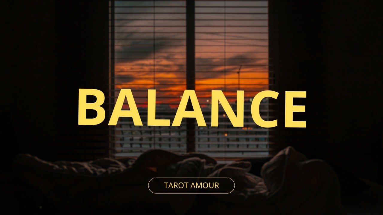 BALANCE UNE ENERGIE D AMOUR VOUS ENVELOPPE BEAUCOUP DE DOUCEUR UNE GUERISON🩷🤩