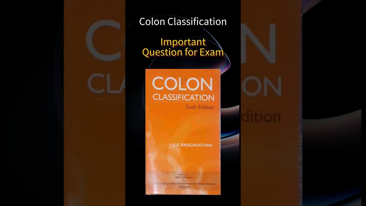 colon classification practical class#vmou #education #library_science_online_class #dlis #cc #shorts