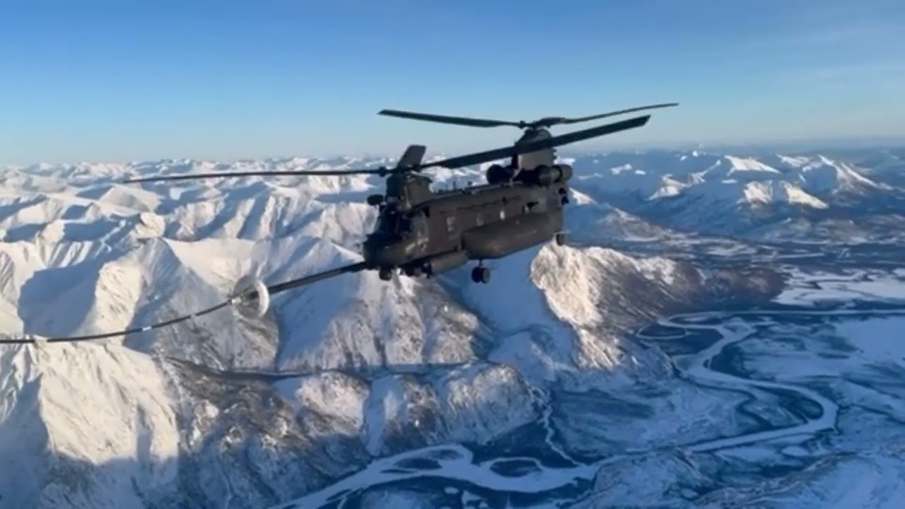 160th SOAR (A) MH-47G Chinook aerial refueling