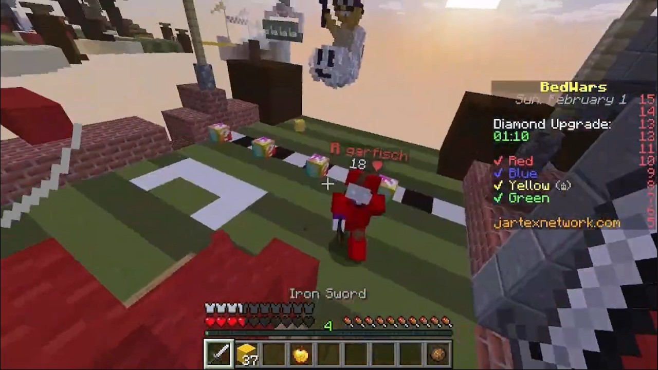 لعبت بسيرفر ماين كرافت مكركة🔥🔥Bedwars_minecraft