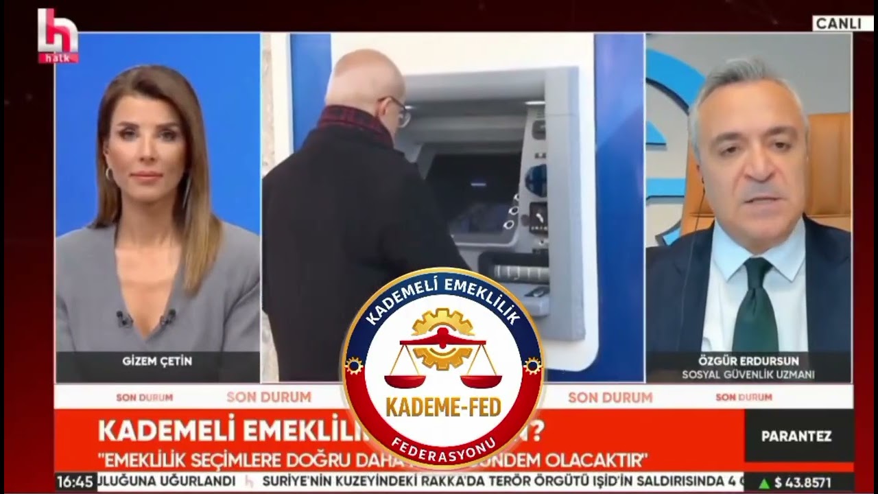Halk TV:SGK Uzmanı Özgür Erdursun Kademeli Emeklilik kritik analizi.