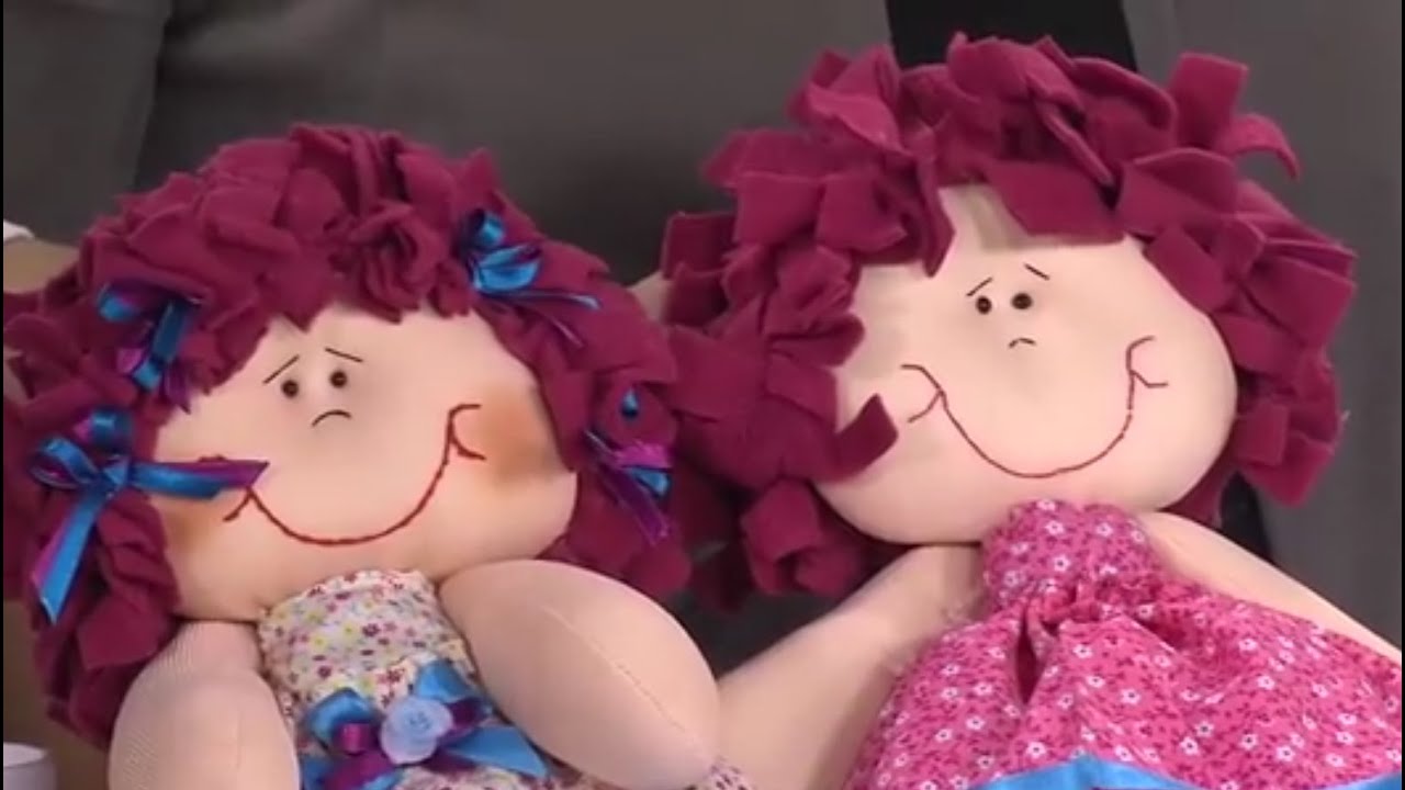 Como poner el Cabello y Decorar una Muñeca de Trapo- Hogar Tv  por Juan Gonzalo Angel