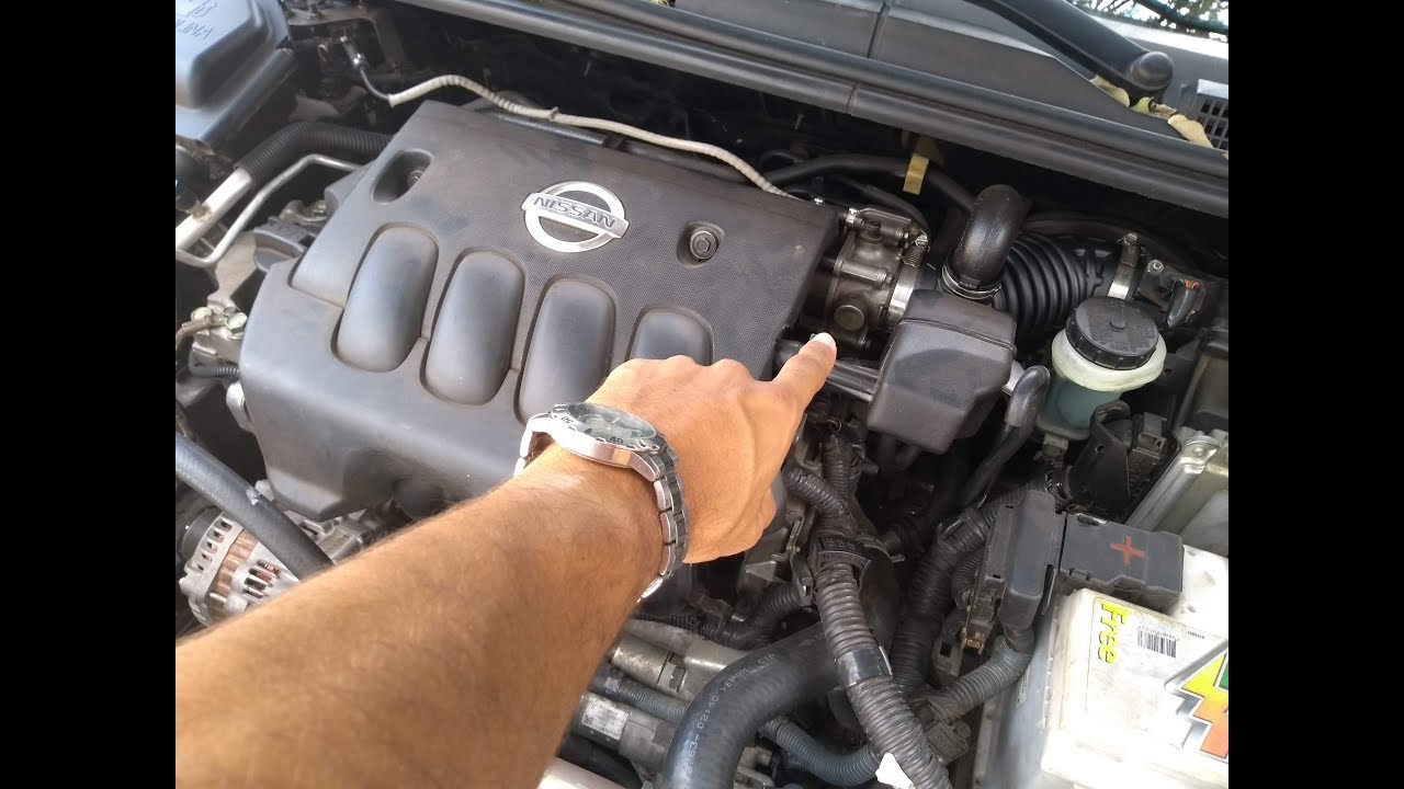 Nissan Sentra: Localização dos componentes no motor