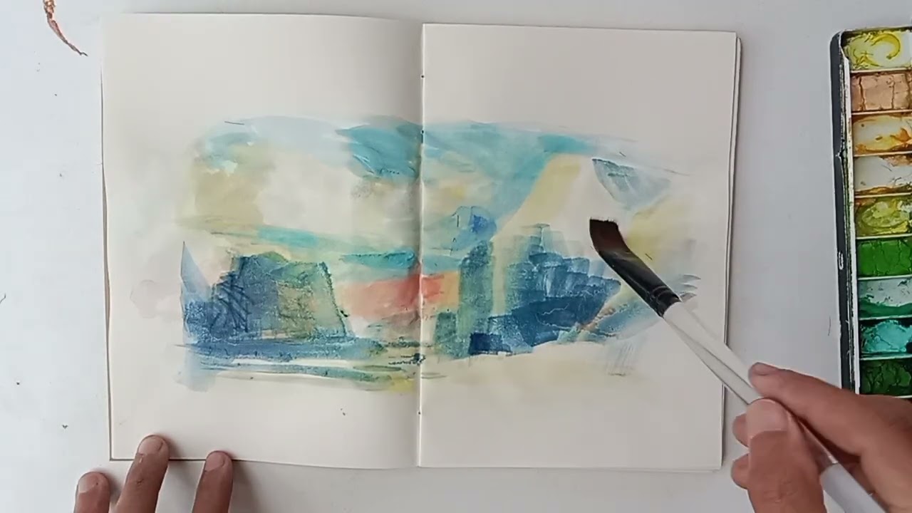 Lanscape J.M.W.Turner inspire Watercolour 