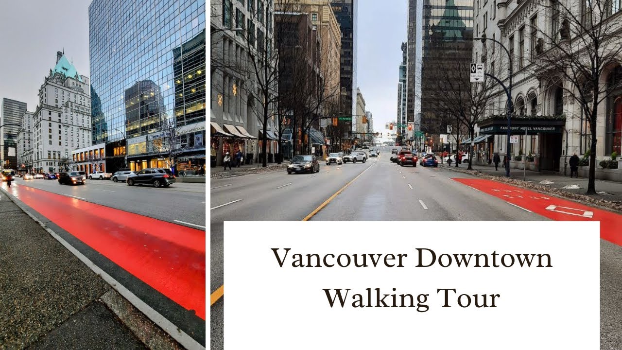 Vancouver Downtown Walking Tour | Afternoon Vibes in Beautiful City Center