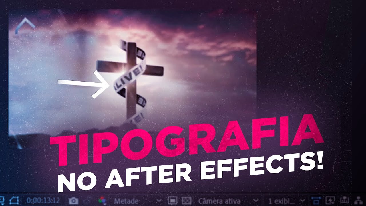 Câmera no After Effects - EFEITO TIPOGRÁFICO   PARTE 2 (ASSISTA ATÉ O FINAL)