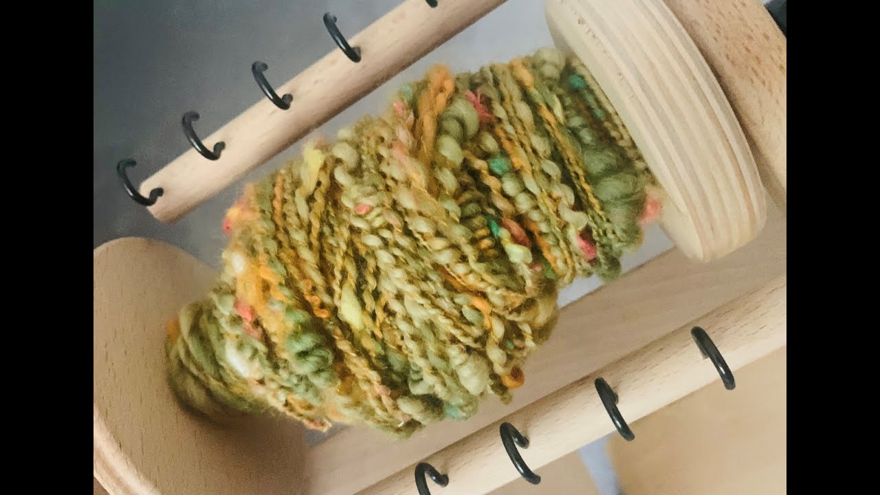 Spinning art yarn plying commercial mohair and hunspan